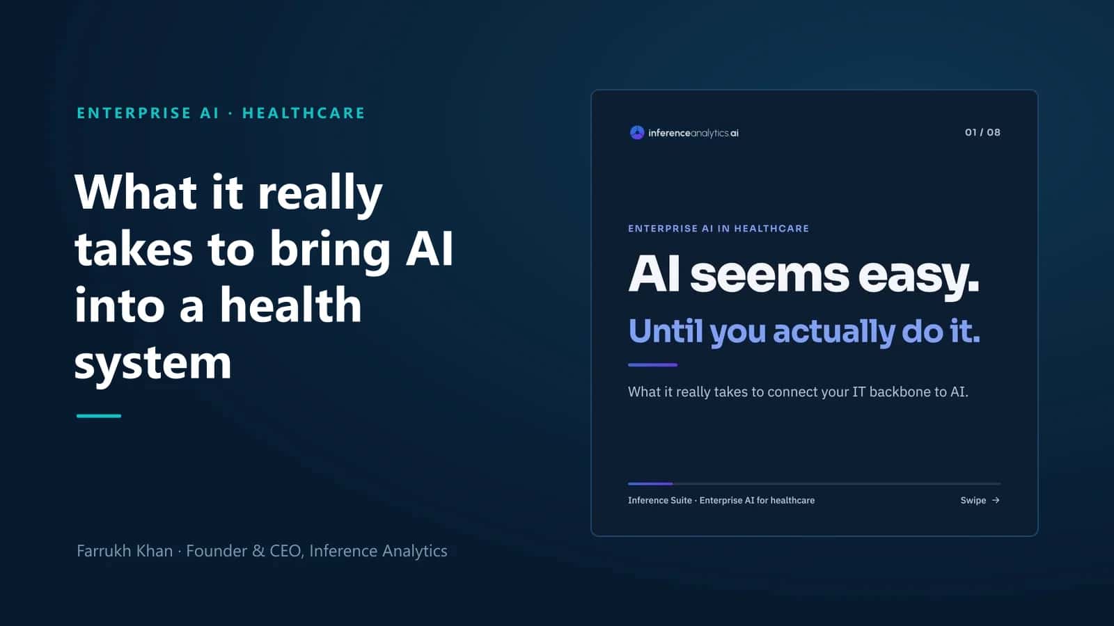 What it really takes to bring AI into a health system. AI seems easy. Until you actually do it.